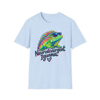 Neurodivergent Iguana T-Shirt – Colorful Pride Lizard Tee for Neurodiversity Awareness
