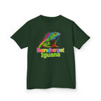Kids T‑Shirt — Colorful "Neurodivergent Iguana" Graphic Tee
