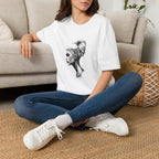 Women’s Portrait Tee — Artistic Side Profile Face Graphic T-Shirt