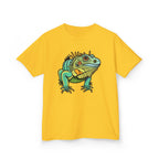 Kids Iguana T-Shirt — Colorful Tropical Reptile Tee for Boys & Girls
