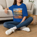 Sunset Beach Inspirational T-Shirt — 'Gratitude' Quote Tee