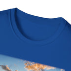 Sunset Beach Inspirational T-Shirt — 'Gratitude' Quote Tee