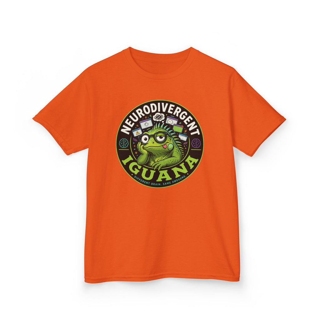 Kids T‑Shirt — "Neurodivergent Iguana" Graphic Tee
