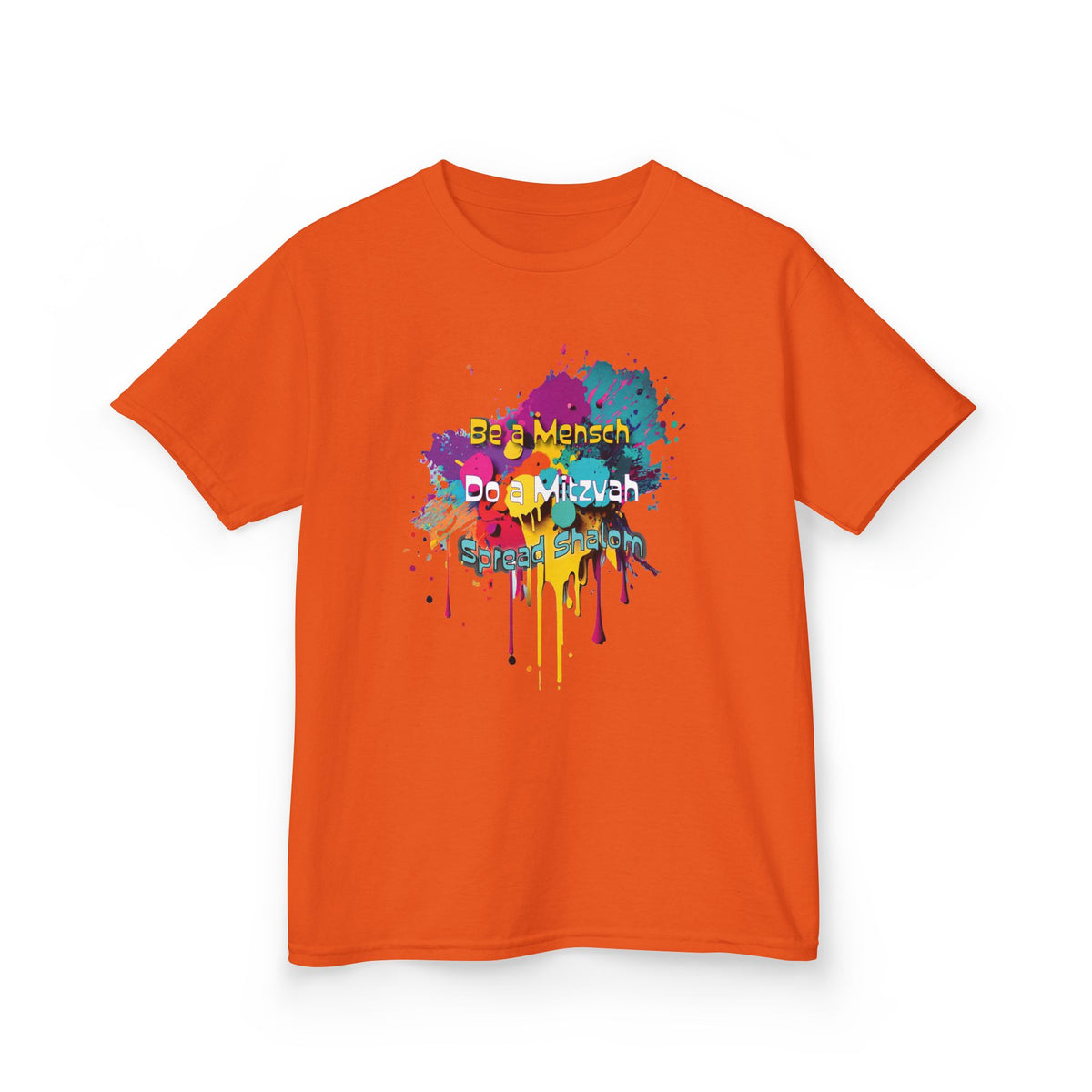 Kids Tee — Colorful Paint Splash Skull "Do It Different" Graphic