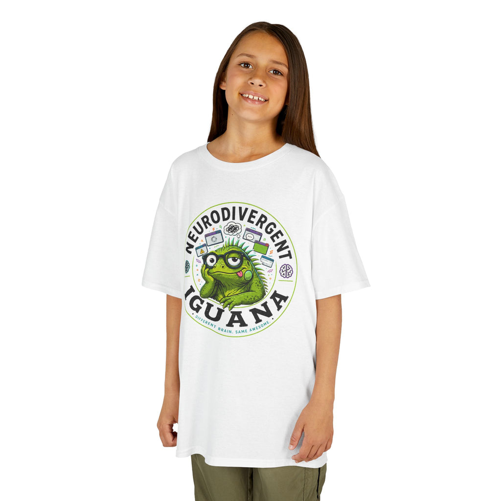 Neurodivergent Iguana Kids Tee