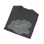 Neurodivergent Iguana Graphic T‑Shirt — Pride-Lit Earthtone Design