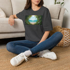 Beachscape T-Shirt — "The sea, an siren's song she calls to me" Scenic Coastal Tee