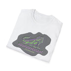 Neurodivergent Iguana Graphic T‑Shirt — Pride-Lit Earthtone Design