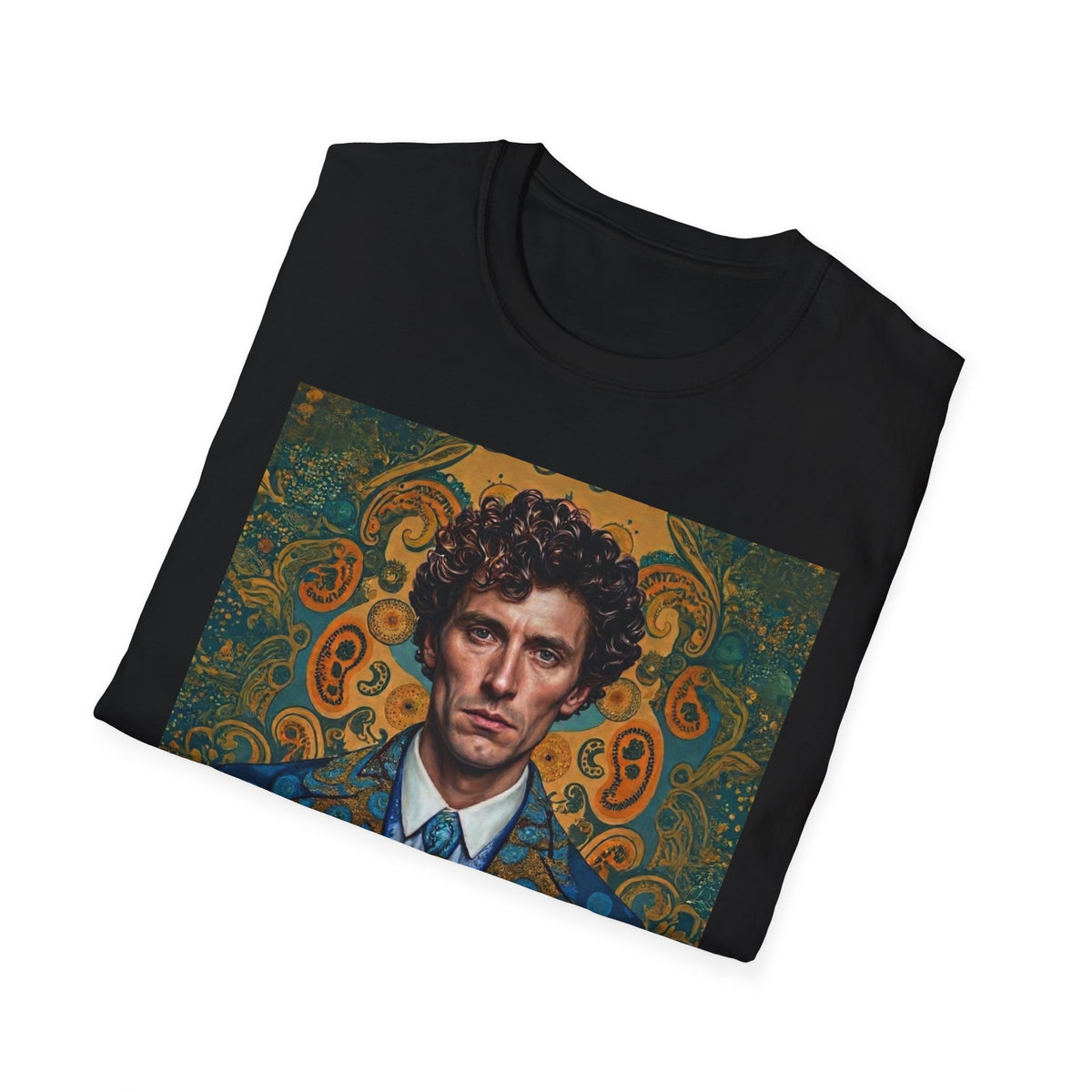 Portrait Art T-Shirt — Vintage Decorative Gentleman Illustration