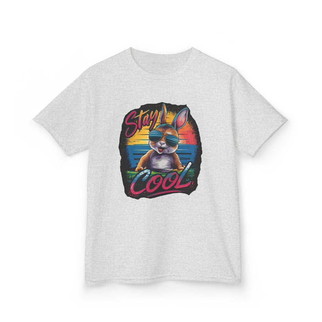Kids T-Shirt — "Stay Cool" Sunglasses Cat Retro Graphic Tee