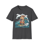 Capybara Surfing T-Shirt — Tropical Hawaiian Capybara Graphic Tee