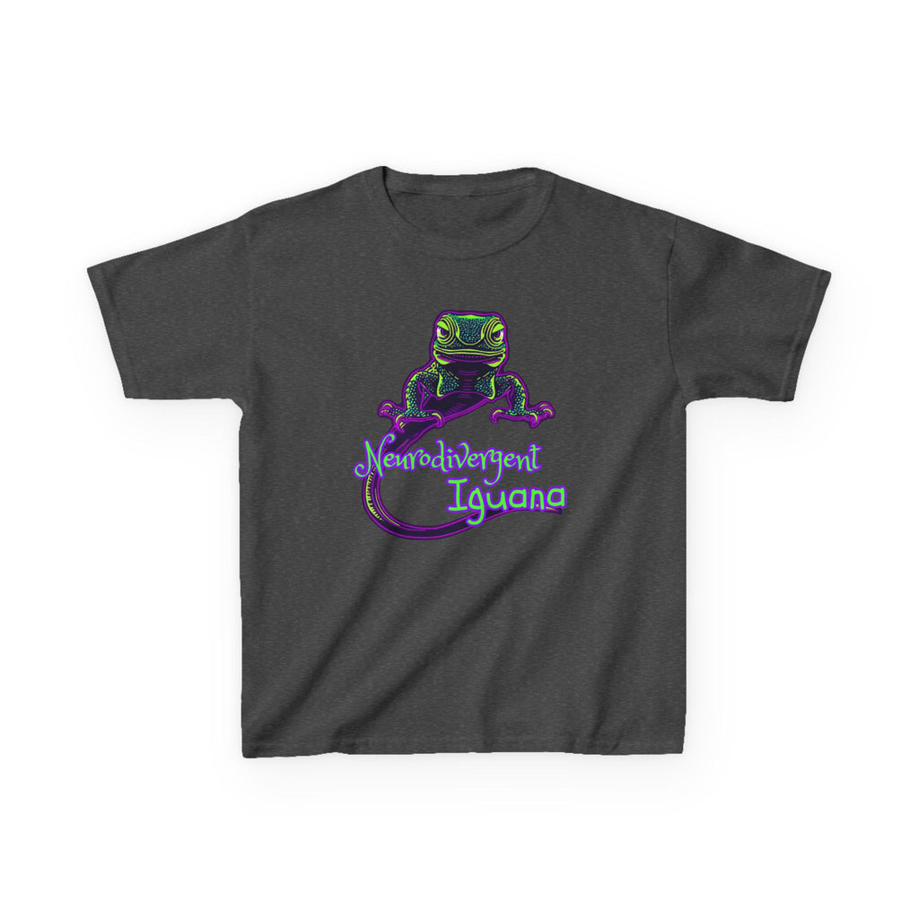 Kids Tee — Neon Chubby Iguana Graphic
