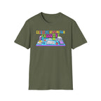 Executive Dysfunction T-Shirt — Colorful Desk Illustration