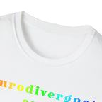 Neurodivergent and Thriving T-Shirt – Rainbow Pride Neurodiversity Tee