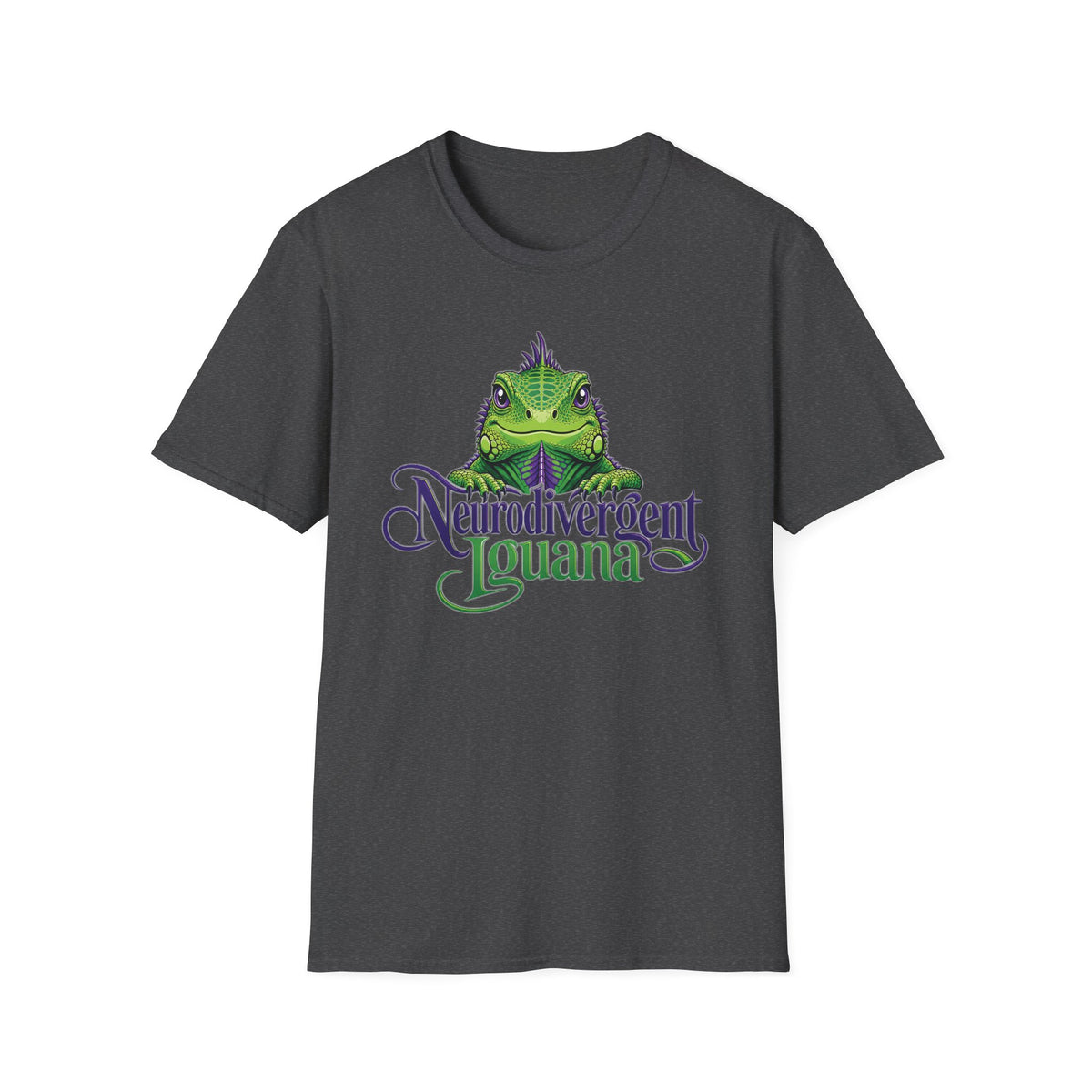 Neurodivergent Iguana T-Shirt — Cute Green Lizard Pride Tee
