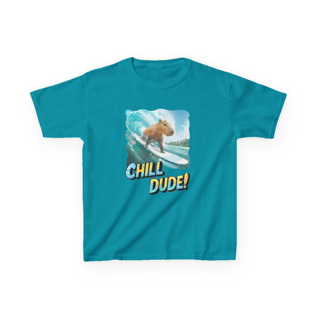 Kids Tee — 'Chill Dude!' Surfing Hamster Graphic