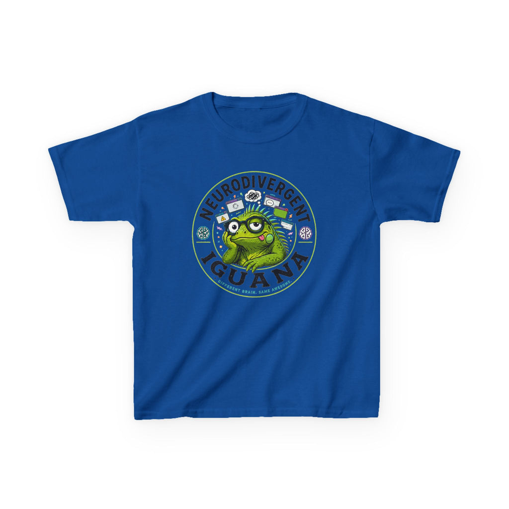 Neurodivergent Iguana Kids Tee