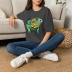 Iguana Graphic T-Shirt — Colorful Tropical Reptile Tee