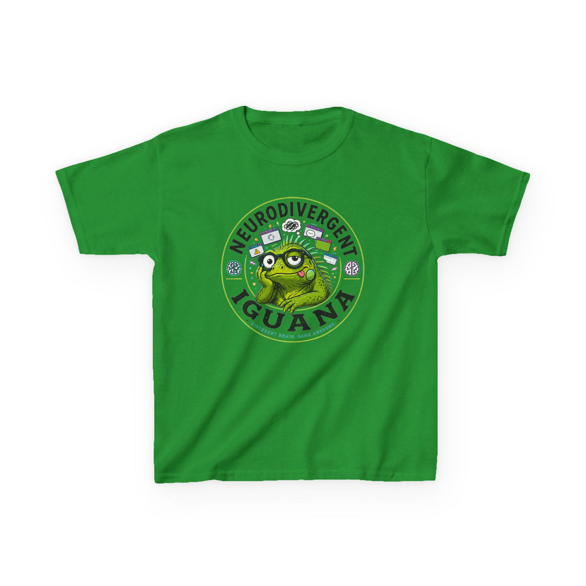 Neurodivergent Iguana Kids Tee