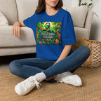 Autism Awareness T-Shirt — 'I Love Music, I Hear Headphones' Floral Design