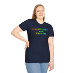 Neurodivergent and Thriving T-Shirt – Rainbow Pride Neurodiversity Tee