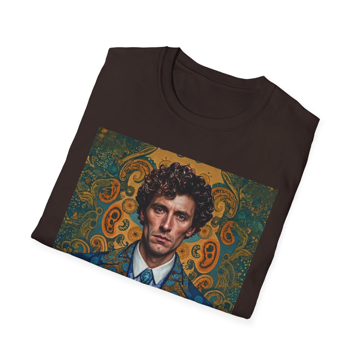 Portrait Art T-Shirt — Vintage Decorative Gentleman Illustration