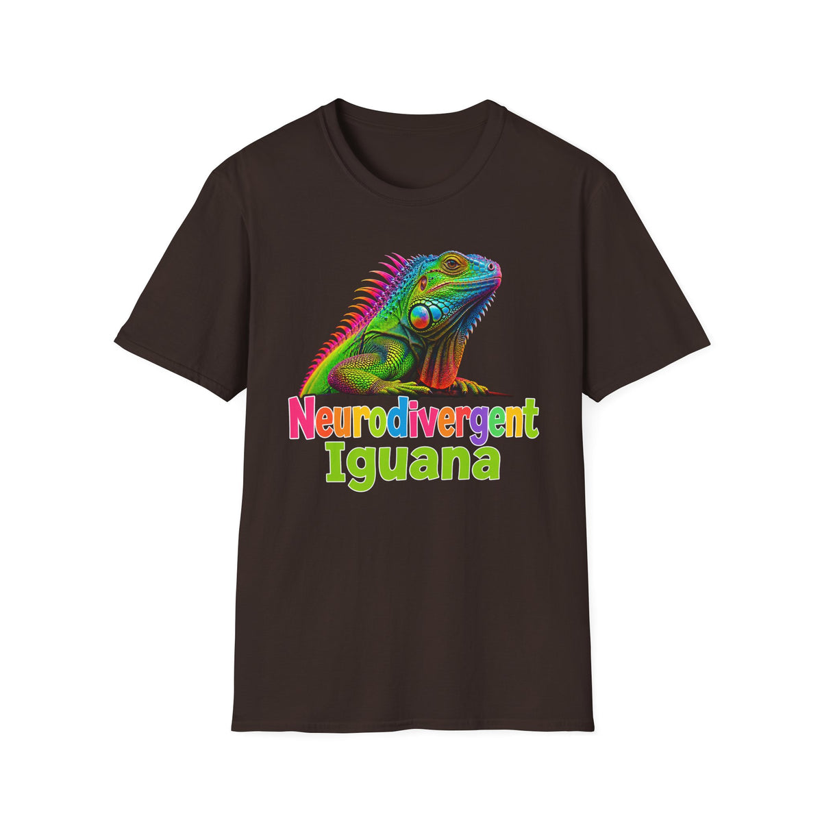 Neurodivergent Iguana T-Shirt — Colorful Pride Lizard Tee
