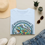 Neurodivergent Iguana T-Shirt — Colorful Pride Design