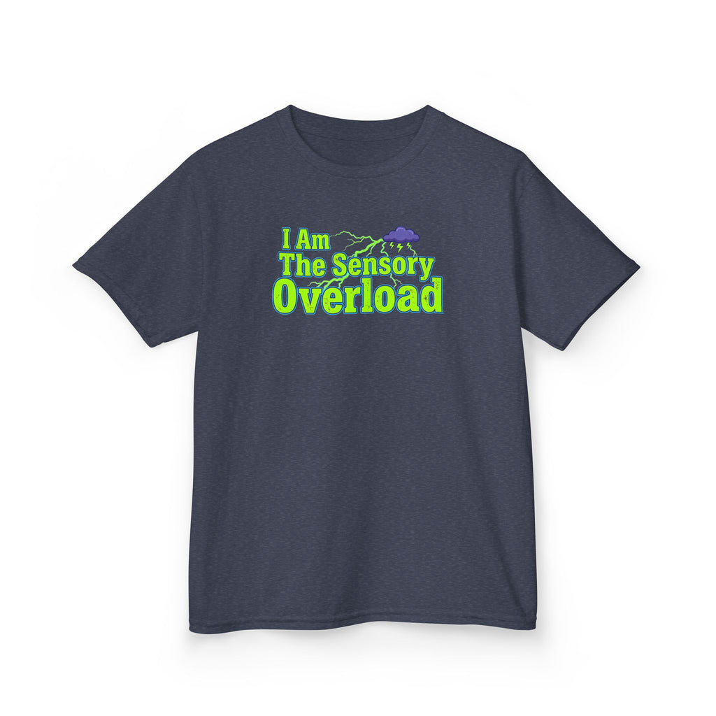 Kids T-Shirt — "I Am The Sensory Overload" Neon Graphic