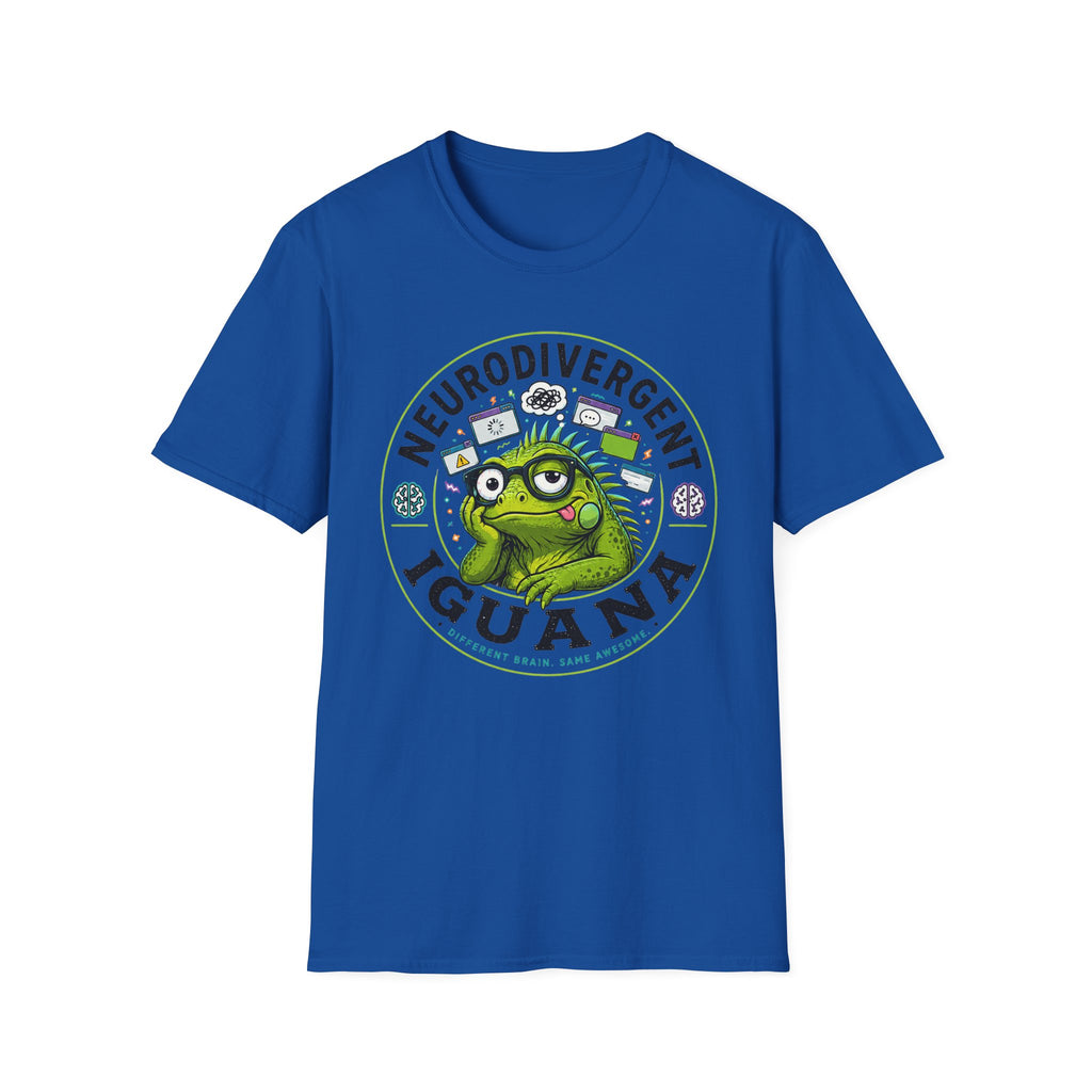 Neurodivergent Iguana T-Shirt — Cute Pride Neurodiversity Tee