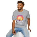 Clarity Please T-Shirt — "Clarity, please. Say what you really mean." Sunset Lightbulb Graphic
