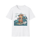 Capybara Surfing T-Shirt — Tropical Hawaiian Capybara Graphic Tee