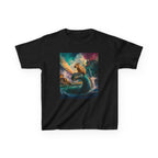 Kids T-Shirt — Colorful Surfing Bear Adventure Graphic Tee