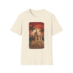 Sand Life T-Shirt — Retro Sunset Palm Beach Sandcastle Tee