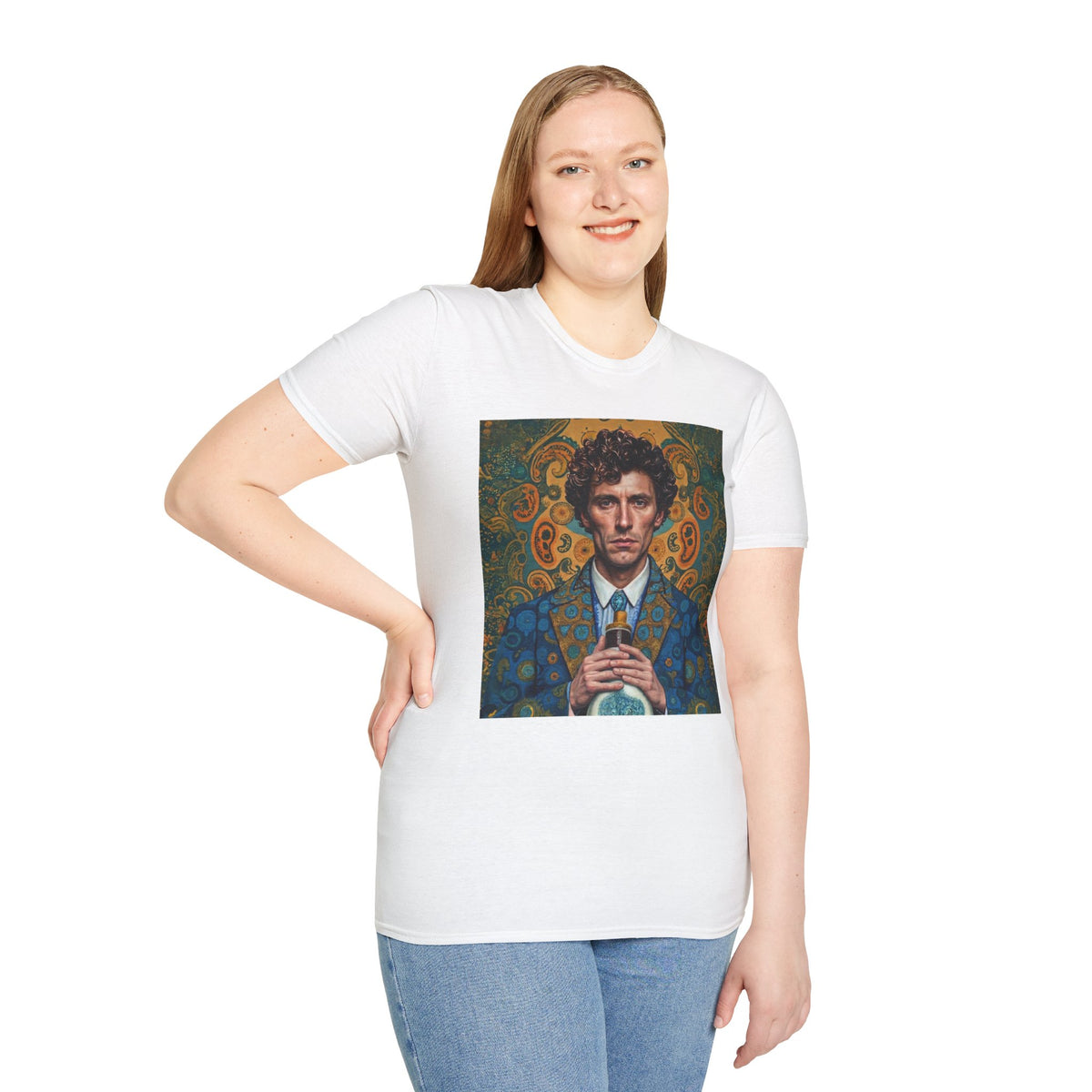 Portrait Art T-Shirt — Vintage Decorative Gentleman Illustration