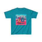 Kids Tee — "Neurodivergent and Happy" Colorful Art Brush Design