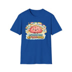 My Brain Has 87 Tabs Open T-Shirt — Cute Cartoon Brain Mental Load Graphic Tee