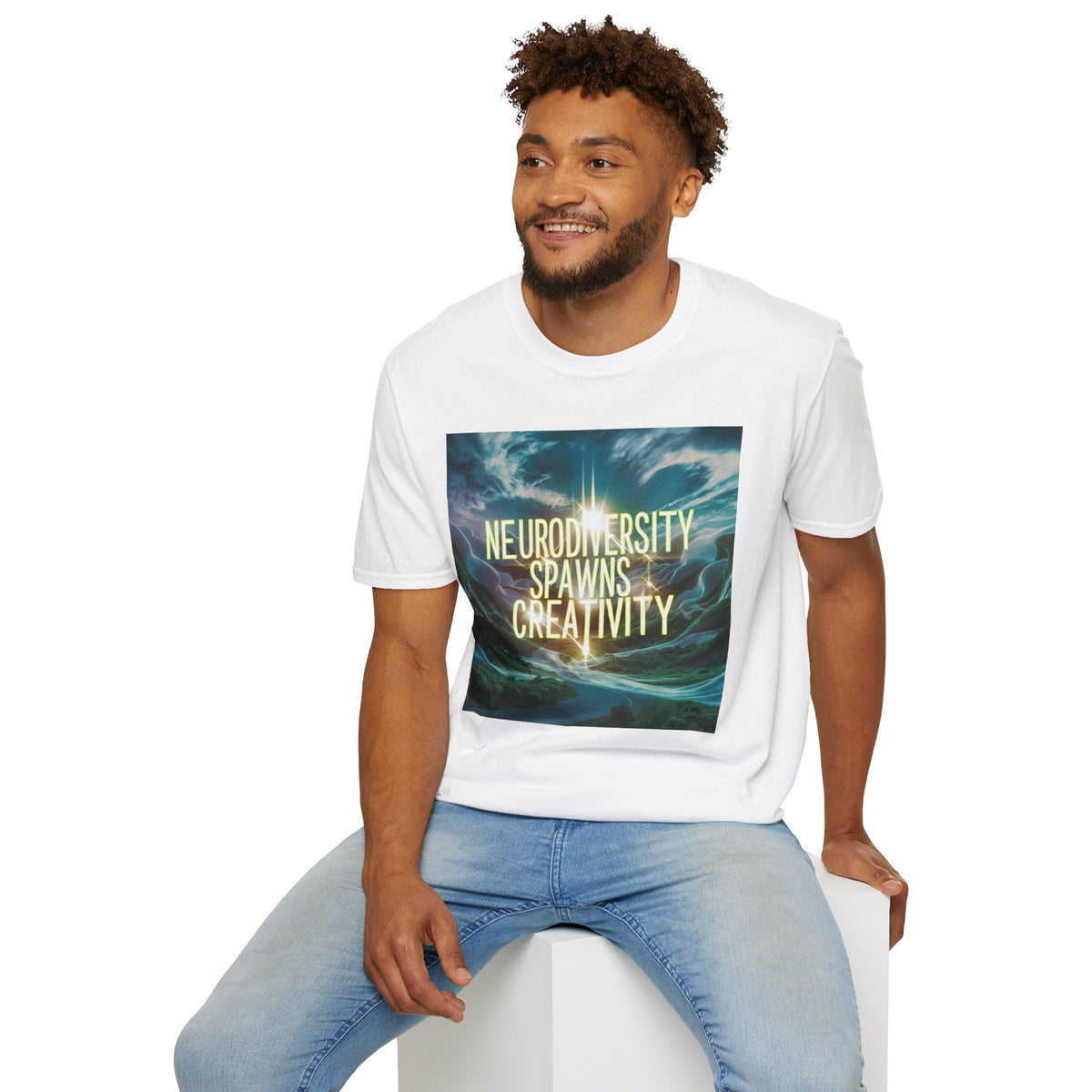 T-Shirt — "Neurodiversity Spawns Creativity" Inspirational Graphic Tee