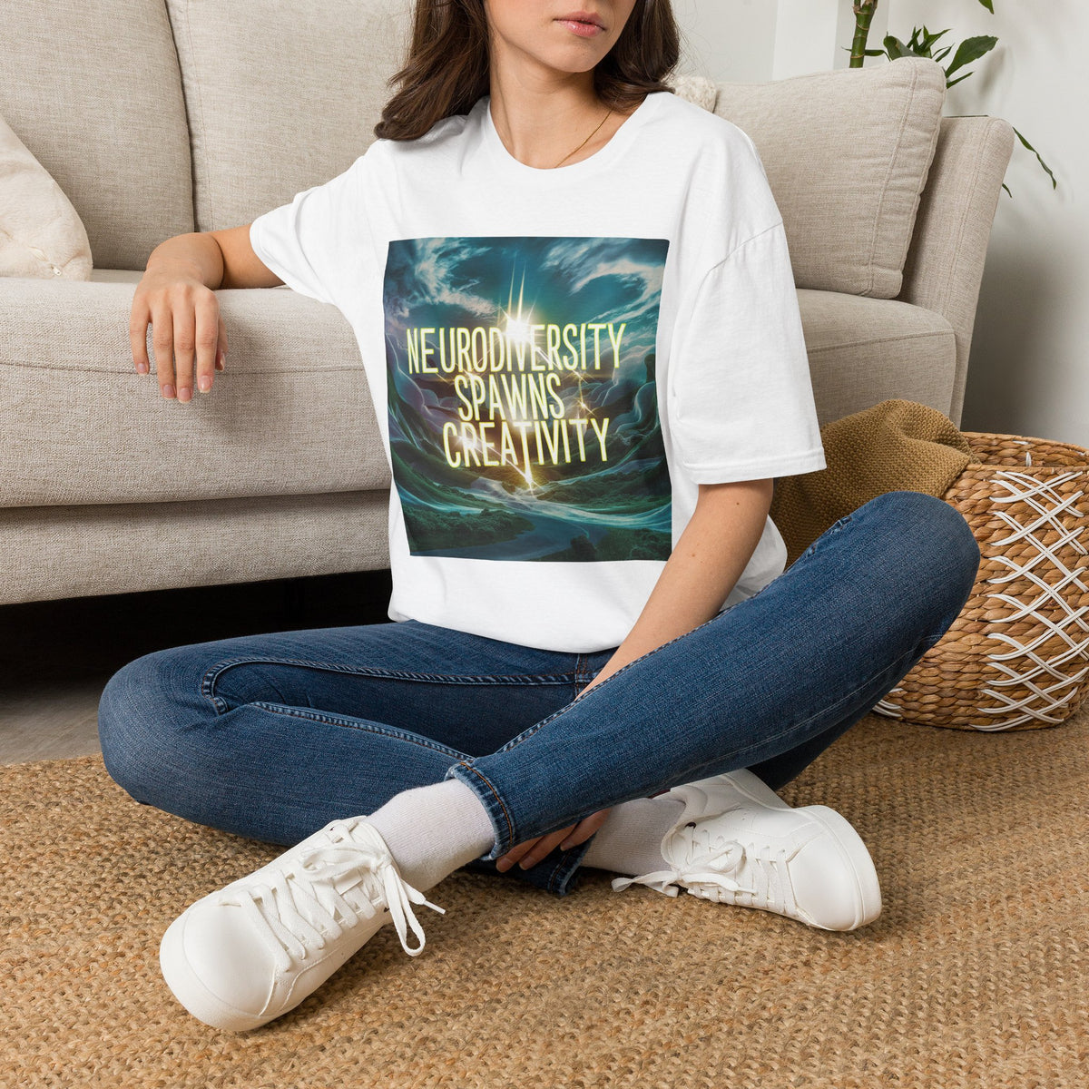 T-Shirt — "Neurodiversity Spawns Creativity" Inspirational Graphic Tee