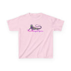 Kids Tee — Neon Green & Purple Iguana Graphic “Fluorescent Iguana”