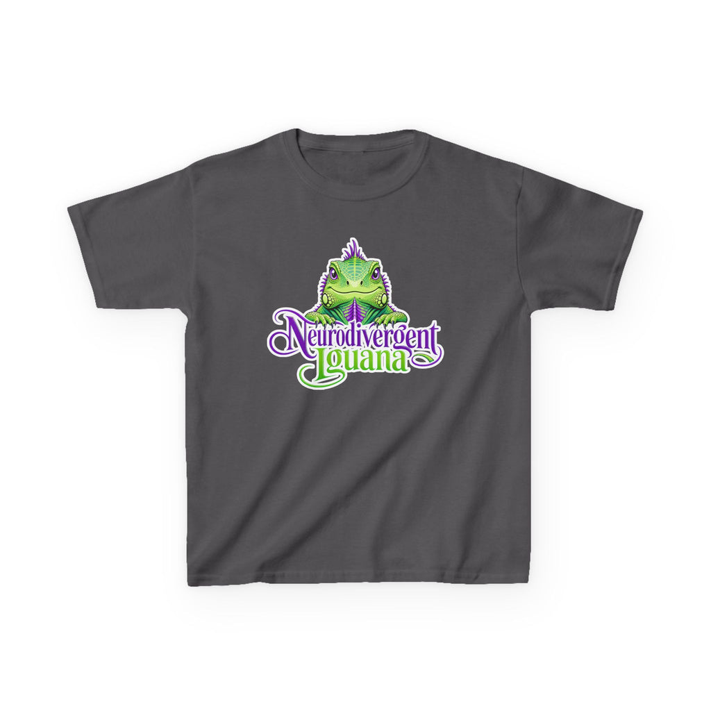 Kids T-Shirt — "Neurodivergent Iguana" Graphic Tee