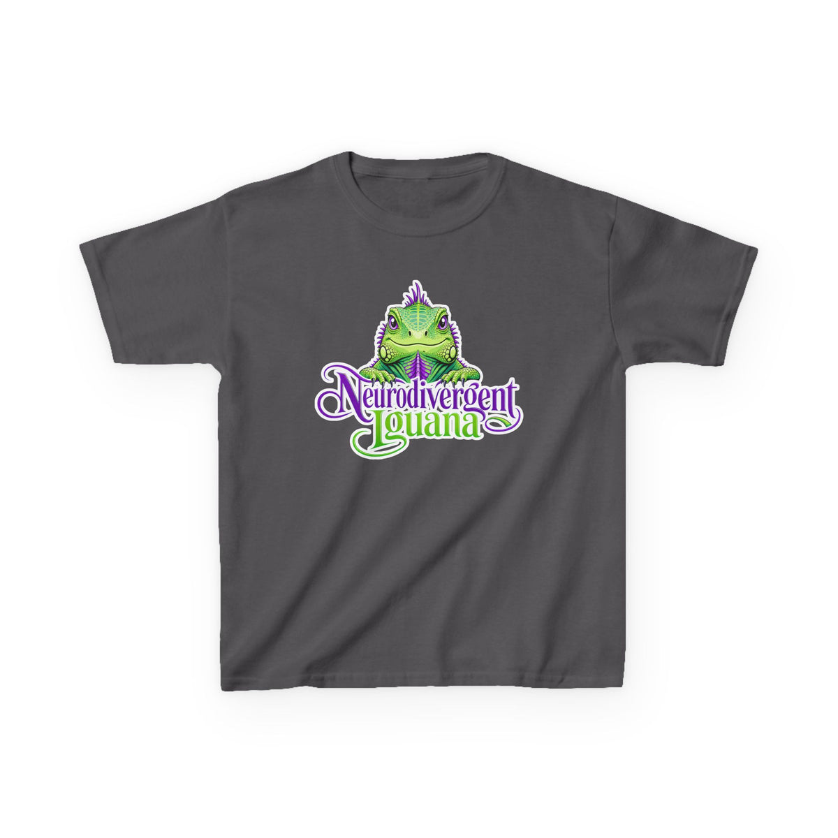 Kids T-Shirt — "Neurodivergent Iguana" Graphic Tee