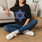 Star of David T-Shirt — "Blessed is he who comes in the name of the Lord" Religious Jewish Tee