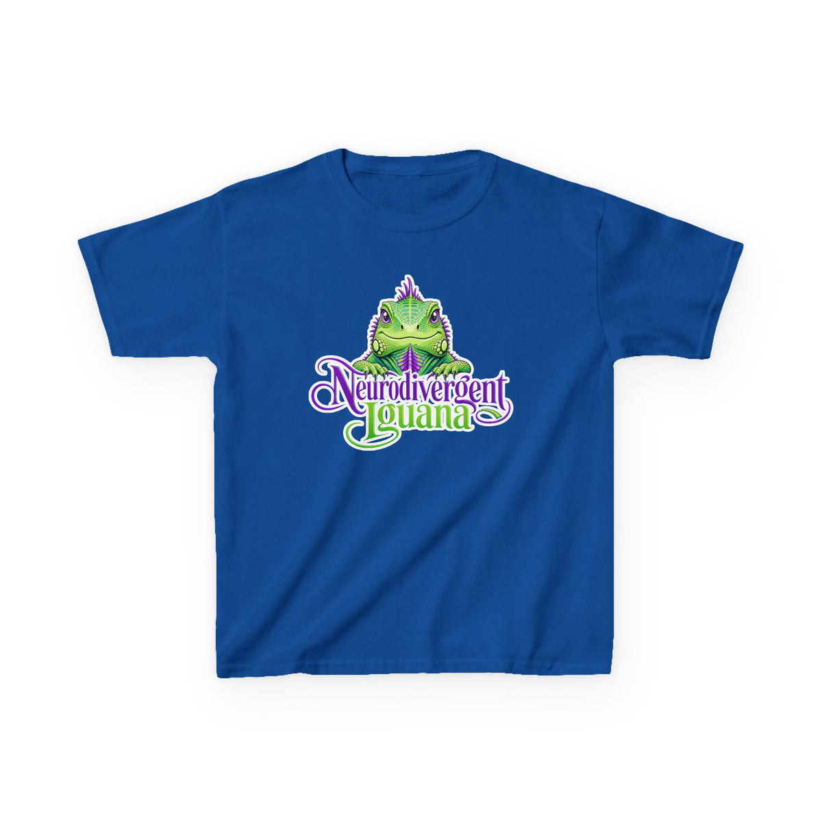 Kids T-Shirt — "Neurodivergent Iguana" Graphic Tee
