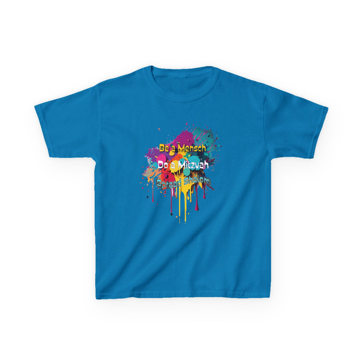 Kids Tee — Colorful Paint Splash Skull "Do It Different" Graphic