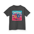 Kids Tee — "Neurodivergent and Happy" Colorful Art Brush Design