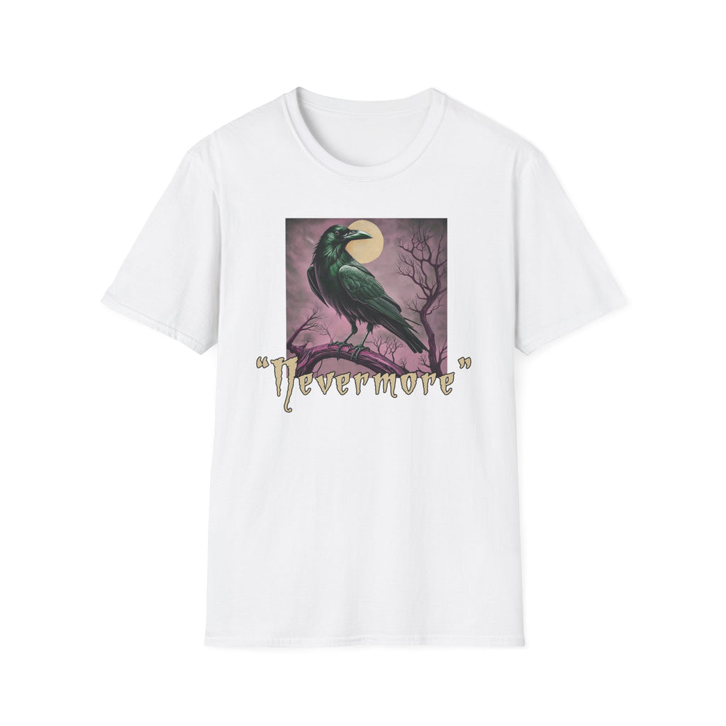 Raven 'Nevermore' T-Shirt — Gothic Moonlit Crow Tee
