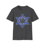 Star of David T-Shirt — "Blessed is he who comes in the name of the Lord" Religious Jewish Tee