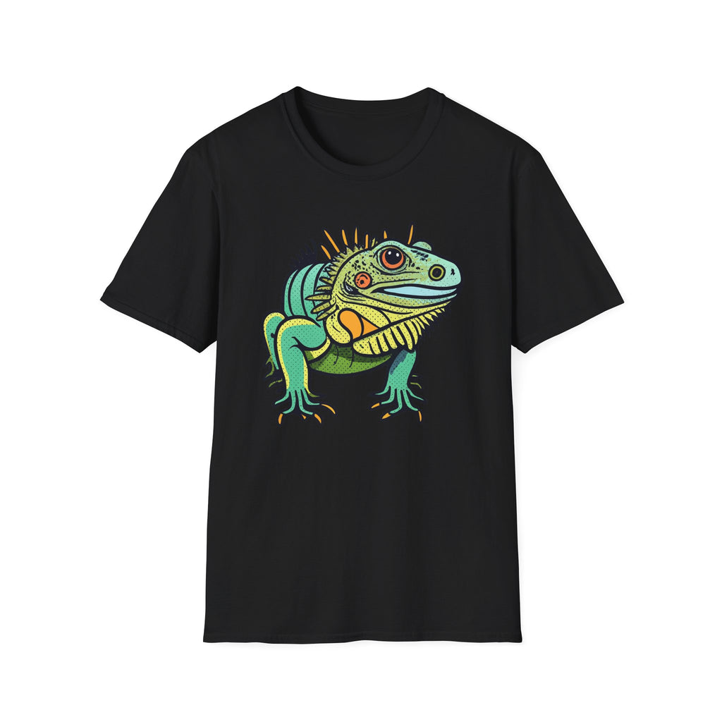 Iguana Graphic T-Shirt — Colorful Tropical Reptile Tee