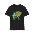 Iguana Graphic T-Shirt — Colorful Tropical Reptile Tee